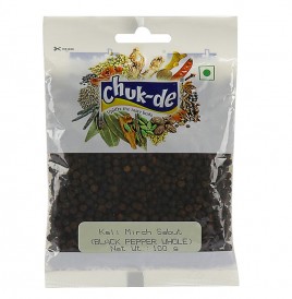 Chuk-de Kali Mirch Sabut (Black Pepper Whole)  Pack  100 grams